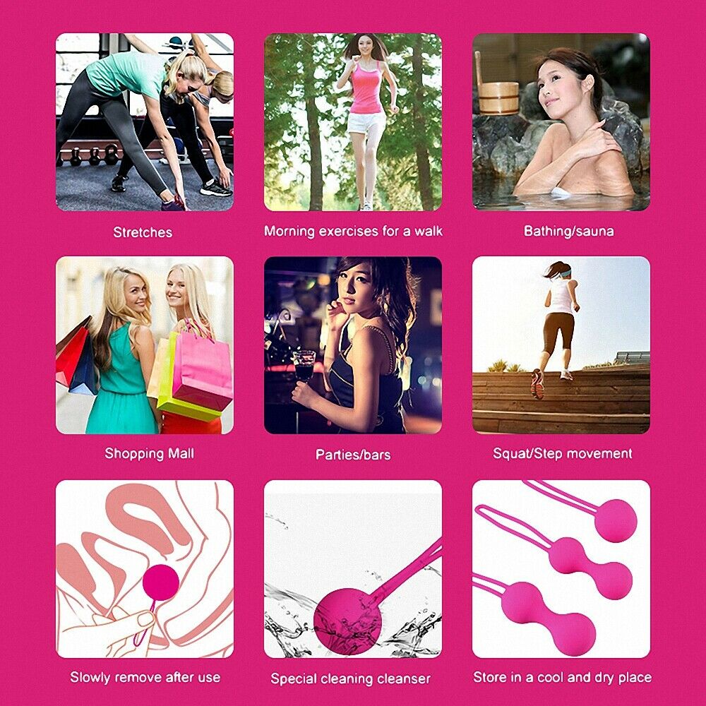 KIt 3 Bile Vaginale Kegel Silicon Mov Passion Labs, Nr. 4, Erotic24.ro