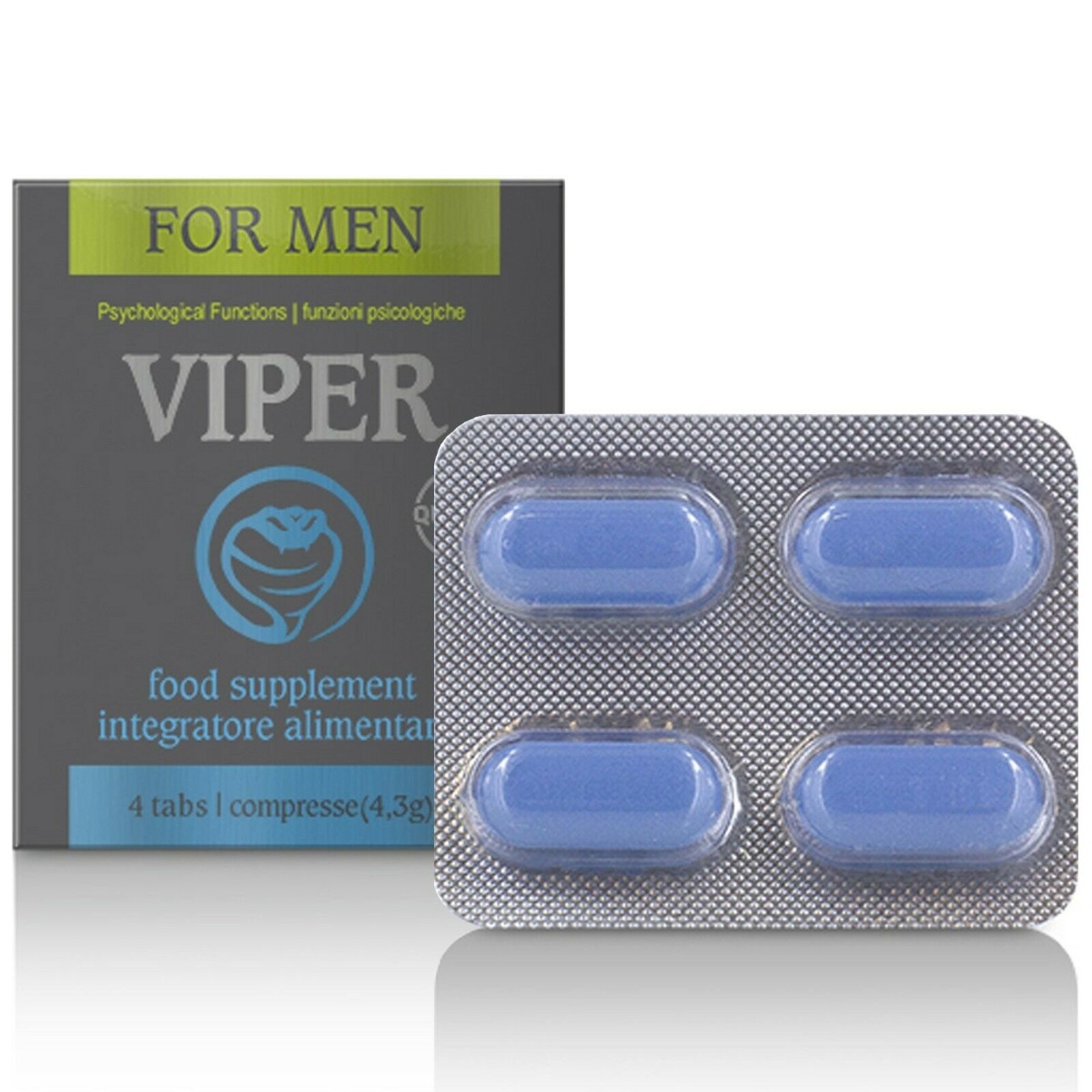 Esentiale - Tablete Viper pentru Cresterea Libidoului Pentru Barbati 4.3 gr, Erotic24.ro