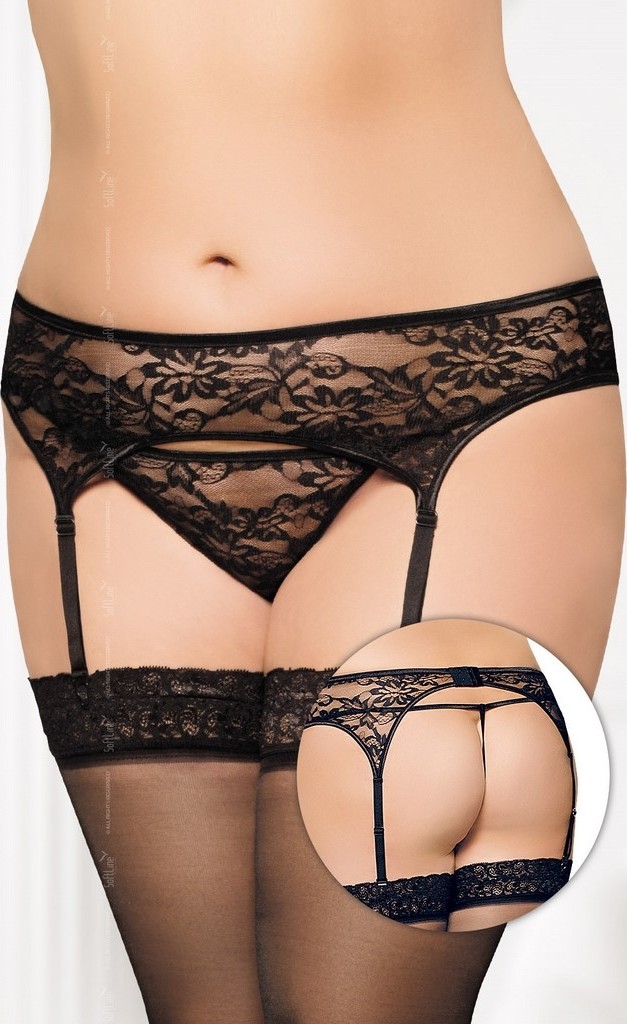 Portjartiere - Set Portjartier si Bikini XL negru, Erotic24.ro