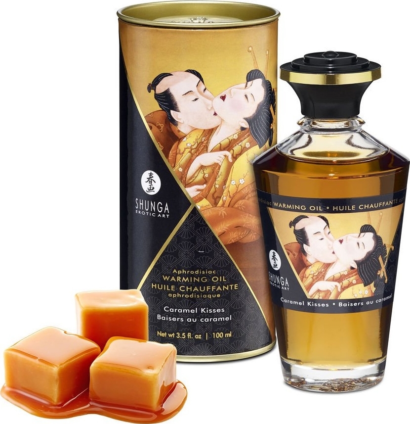 Afrodisiace - Ulei Afrodisiac Caramel Kisses Cu Efect De Incalzire 100 ml, Erotic24.ro