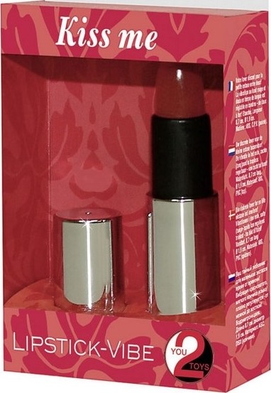 Vibrator Ruj Kiss Me, Multispeed, Mix Culori, 8.7 cm, Nr. 2, Erotic24.ro